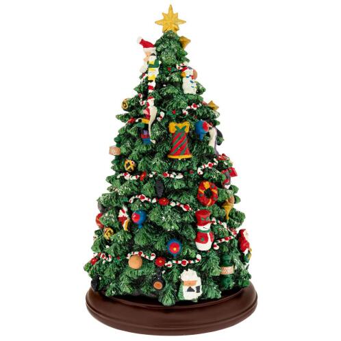 ΠΡΑΣΙΝΟ ΠΟΛΥΡΕΖΙΝ ΚΟΥΡΔΙΣΤΟ ΔΕΝΤΡΟ ΜΕ ΦΩΣ ΚΙΝΗΣΗ ΚΑΙ ΜΟΥΣΙΚΗ 20Χ20Χ34ΕΚ