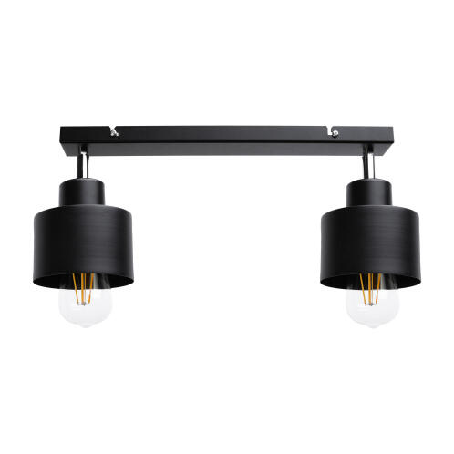 ADVITI Φωτιστικό οροφής , μέγ. ισχύος 2x60W, E27, μαύρο