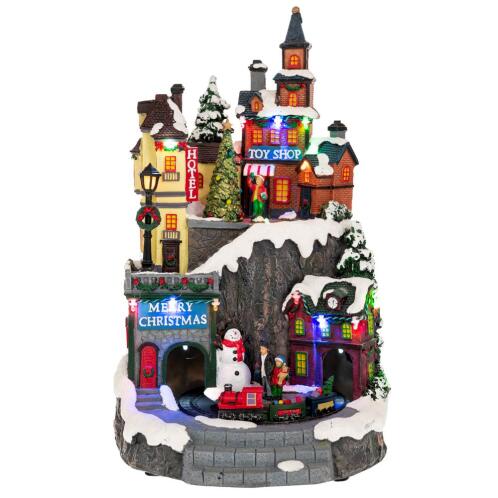 ΦΩΤΙΖΟΜΕΝΟ ΧΩΡΙΟ ΜΕ ΤΡΕΝΟ ΠΟΥ ΚΙΝΕΙΤΑΙ 22Χ22Χ35,5ΕΚ ΡΕΥΜΑΤΟΣ