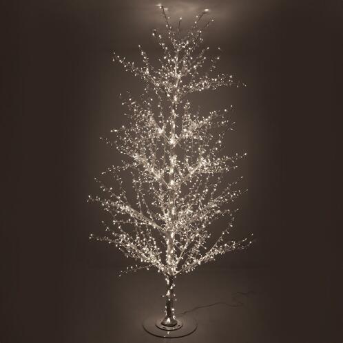 ΛΕΥΚΟ ΦΩΤΙΖΟΜΕΝΟ ΔΕΝΤΡΟ 280ΕΚ ΜΕ 1536 LED ΛΑΜΠΑΚΙΑ ΘΕΡΜΟ ΛΕΥΚΟ ΣΕ ΛΕΥΚΗ ΜΕΤΑΛΛΙΚΗ ΒΑΣΗ