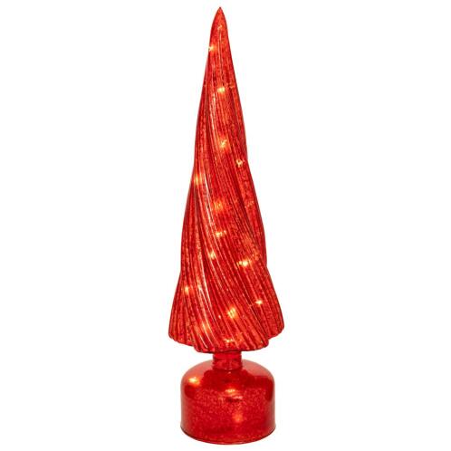 ΚΟΚΚΙΝΟ ΓΥΑΛΙΝΟ ΔΕΝΤΡΟ ΜΕ LED ΦΩΣ 10Χ10Χ39,5ΕΚ ΜΠΑΤΑΡΙΑΣ ΠΕΡΙΣΤΡΕΦΟΜΕΝΟ