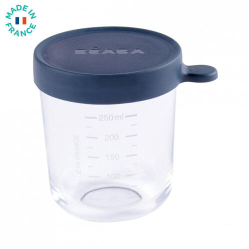 Δοχείο Αποθήκευσης Φαγητού Γυάλινο 250 ml Dark Blue