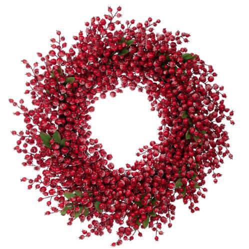 ΚΟΚΚΙΝΟ ΣΤΕΦΑΝΙ ΜΕ BERRIES Φ73ΕΚ