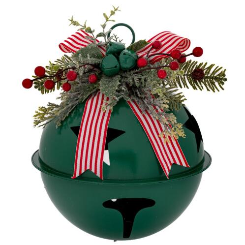 A.I. Decoration 94029 Κουδούνα Κρεμαστή Στολισμένη 35Χ35Χ45εκ. Πράσινη