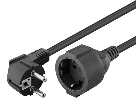 GOOBAY μπαλαντέζα προέκταση ρεύματος 94700 schuko 3x 1.5mm² 2m μαύρη