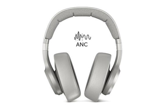 FNR Clam ANC Wireless over-ear headphones active noise cancelling Ice Grey