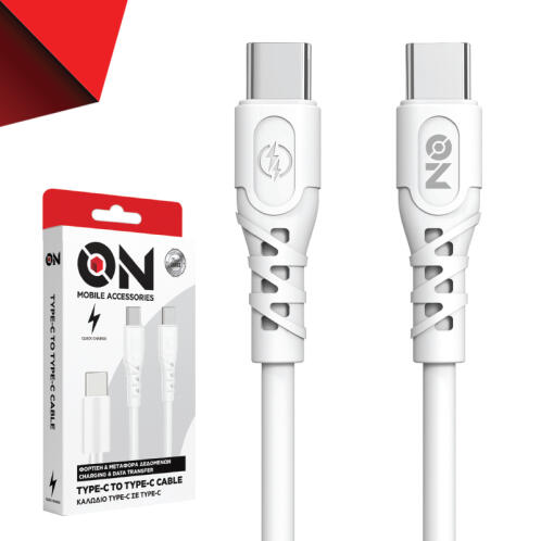 On Mobile Accessories Καλώδιο Κινητού Τηλεφώνου Type-c Σε Type-c Αυτοκινήτου