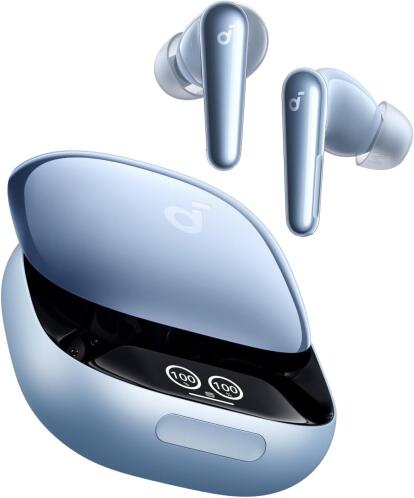 Anker Ακουστικά In-ear Bluetooth Handsfree με Θήκη Φόρτισης Liberty 4 Pro Μπλε