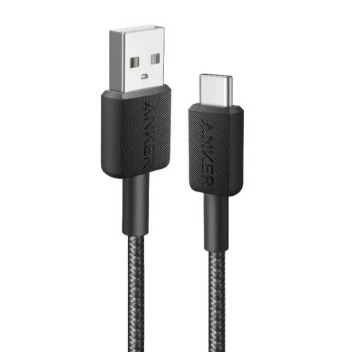 ANKER 322 USB-A TO USB-C CABLE 0,9M BLACK