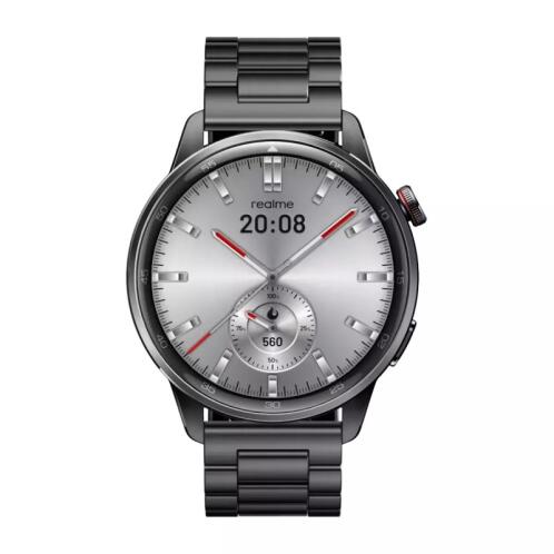 Realme Watch S2 46mm Smartwatch με Παλμογράφο RMW2401 Metallic Grey