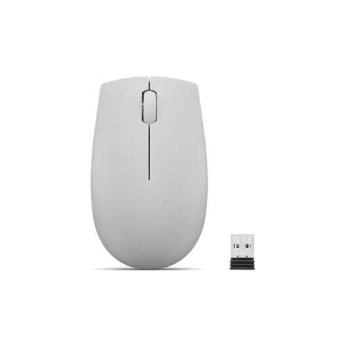 Lenovo 300 Wireless Compact Mouse (Arctic Grey) with battery