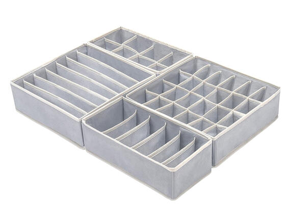 Σετ θήκες οργάνωσης εσώρουχων AG126J με 45 θήκες γκρι