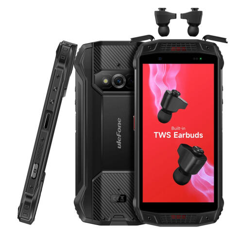 ULEFONE smartphone Armor 15 με TWS earphones 5.45" 6/128GB μαύρο