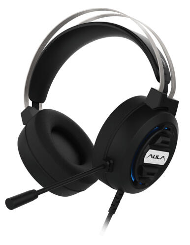 AULA gaming headset Mountain S603 RGB 2x 3.5mm 50mm μαύρο
