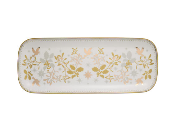 Maxwell & Williams Πιατέλα Παραλληλόγραμμη 41x17cm White Christmas σε Συσκευασία Δώρου - Πορσελάνη
