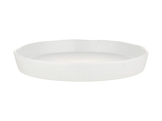 Maxwell & Williams Πιατέλα Στρογγυλή 33x4.5cm Λευκή Speckle Πορσελάνης Onni