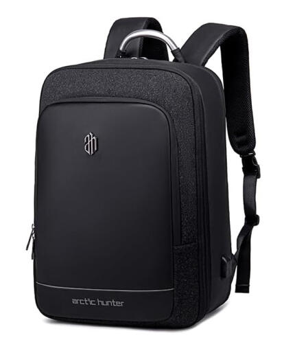Arctic Hunter Τσάντα Πλάτης B00227L με Θήκη Laptop 17" 41L USB Μαύρη