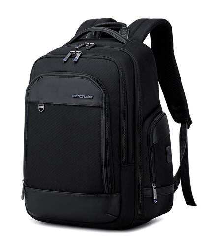 ARCTIC HUNTER τσάντα πλάτης B00683 με θήκη laptop 15.6" USB 20.5L μαύρη