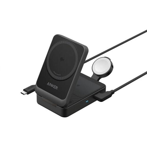 ANKER MAGGO WIRELESS CHARGER 15W 3 TO 1 BLACK