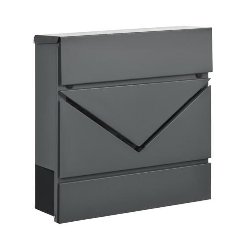 HOMCOM Μεταλλικό Γραμματοκιβώτιο 37 x 10.5 x 37 cm B80-011V00CG