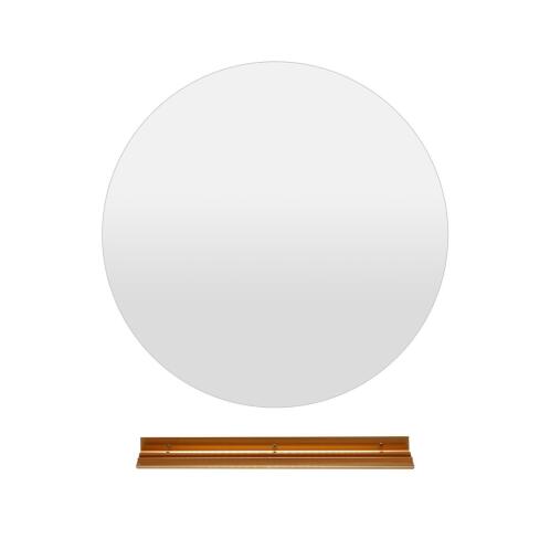 Costway Καθρέφτης Τοίχου με LED Φωτισμό και Ράφι για Μπάνιο BA8215DE