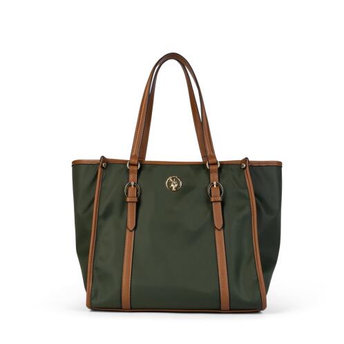 US Polo Assn. Τσάντα χειρός L 35x20x30cm σειρά Houston Green