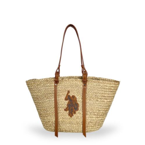 US Polo Assn. Τσάντα παραλίας Somerset Natural & Brown