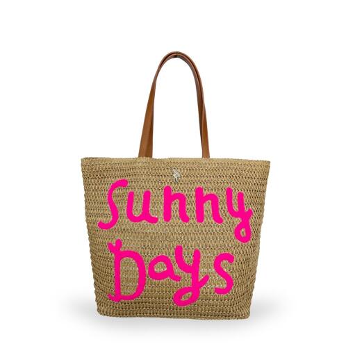 US Polo Assn. Τσάντα παραλίας Somerset Fuchsia