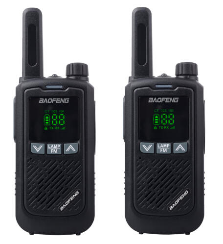 BAOFENG σετ ασύρματοι πομποδέκτες BF-T17 PMR 0.5W μαύρο 2τμχ