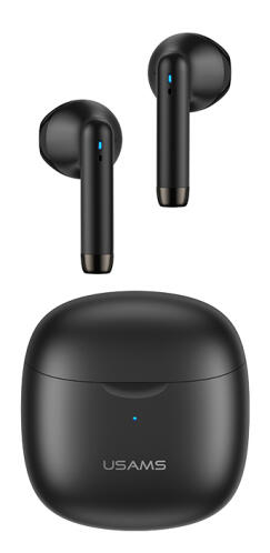 USAMS earphones IA04 με θήκη φόρτισης True Wireless μαύρα