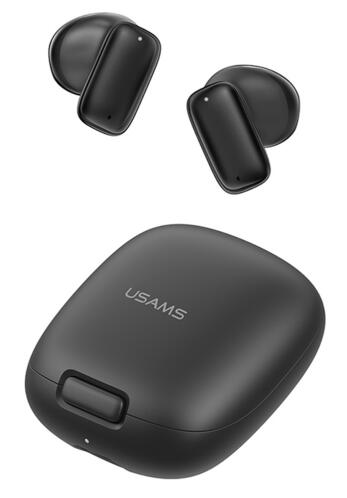 USAMS earphones με θήκη φόρτισης ID25 TWS Φ13mm 30/230mAh μαύρα