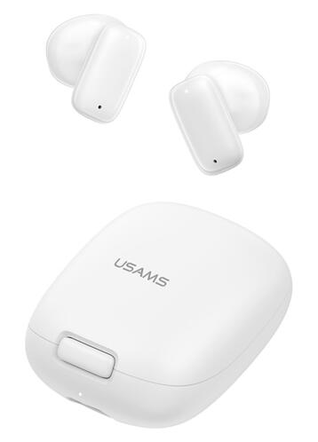 USAMS earphones με θήκη φόρτισης ID25 TWS Φ13mm 30/230mAh λευκά