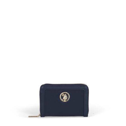US Polo Assn. Πορτοφόλι με φερμουάρ Medium 14x2x10cm σειρά Houston Navy Blue