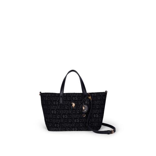 US Polo Assn. Τσάντα χειρός Jacquard Black