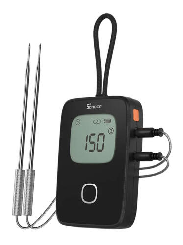 SONOFF smart θερμόμετρο barbeque BMT01 με 2x αισθητήρες έως 300 °C μαύρο