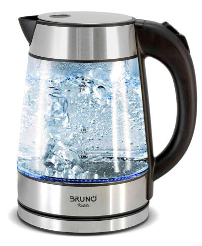 Bruno Βραστήρας Νερού 1.7L 2200W BRN-0143 Γυάλινος Inox