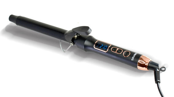 BRUNO BRN-0218 Ψαλίδι μαλλιών για μπούκλες με κεραμικό κύλινδρο 25mm 60W ψηφιακή ένδειξη black-copper