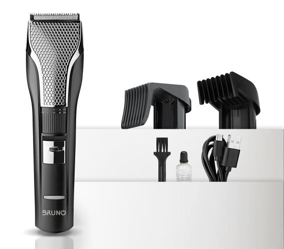 Bruno Κουρευτική Mηχανή Eπαναφορτιζόμενη BRN-0220 Mαύρη