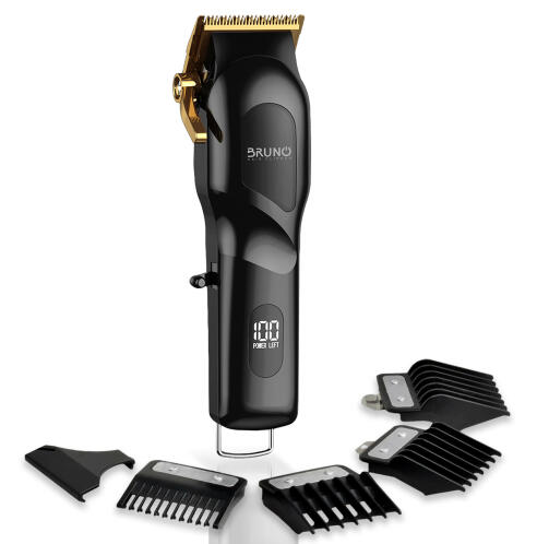 Bruno Επαγγελματική Κουρευτική Μηχανή Επαναφορτιζόμενη με Μάση BRN-0222 Mαύρη