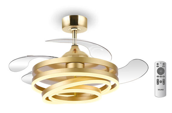 Bruno Ανεμιστήρας Οροφής με Led Φως AC 82W 42" Ø107x47εκ. BRN-0225 Χρυσός