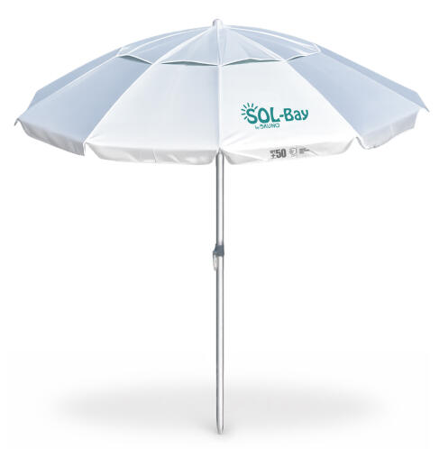 BRUNO ομπρέλα παραλίας αλουμινίου SOL-BAY BRN-0287 2.2m UPF 50+ σκελετός Fiberglass ρυθμιζόμενη