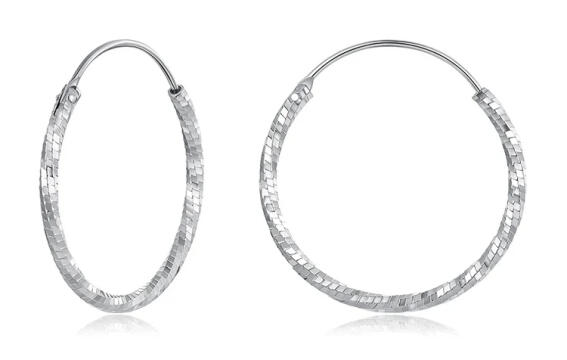 BAMOER σκουλαρίκια κρίκοι BSE1178-L ασήμι 925 2.6cm ασημί