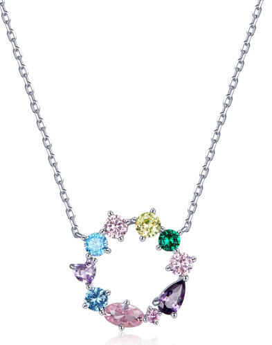 BAMOER κολιέ BSN178 με κυβική ζιρκόνια ασήμι 925 ασημί