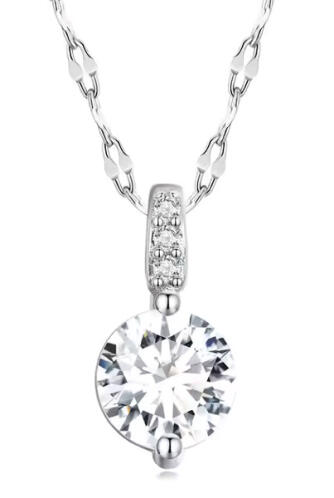 BAMOER κολιέ BSN273 με κυβική ζιρκόνια ασήμι 925 ασημί