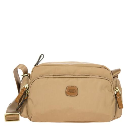 Bric's Τσάντα ώμου 30x17x12cm σειρά X-Collection Cappuccino