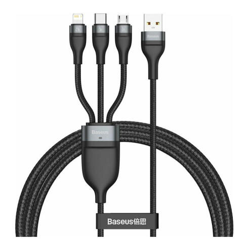 Καλώδιο USB micro USB / Lightning / USB-C 5A 1.2 m 3 σε 1 Baseus Flash Series CA1T3-G1