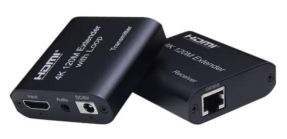 POWERTECH HDMI video extender CAB-H195 μέσω καλωδίου RJ45 4K/30Hz με loop έως 120m