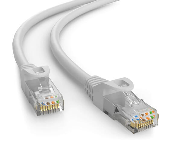 POWERTECH καλώδιο δικτύου CAB-N413 Cat 6 U/UTP CCA 250Hz 0.25m γκρι