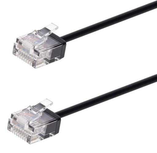 POWERTECH καλώδιο δικτύου CAB-N428 Cat 6A U/UTP ultra slim copper 500MHz 0.15m μαύρο