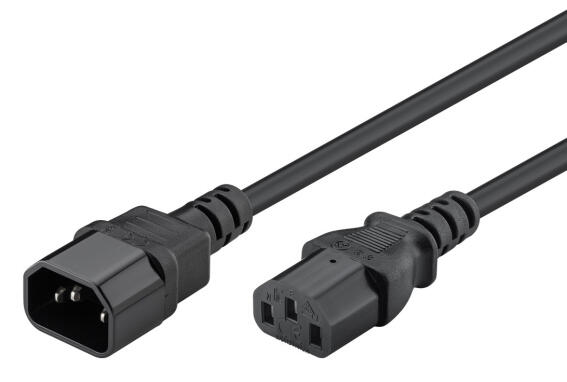 POWERTECH καλώδιο προέκτασης τροφοδοσίας CAB-P039 3x 0.75mm² CCS 1m μαύρο
